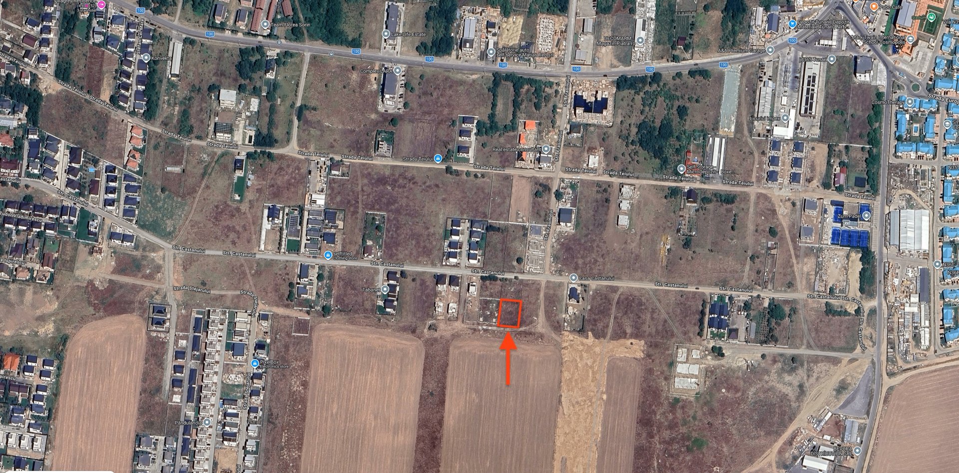 Tunari – zona Castanului | teren 750 mp | deschidere 25 ml | Ideal casa / duplex — 5